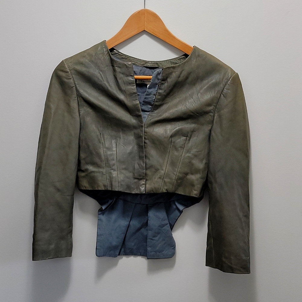 Twenty8twelve sheep leather bolero , size 2